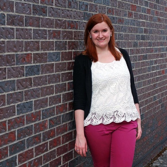 Cabi Bobbin Lace White Tank Top Size Medium - Picture 3 of 13